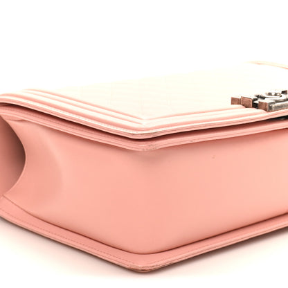 Chanel Lambskin Quilted New Medium Boy Flap Light Pink 9 of 10