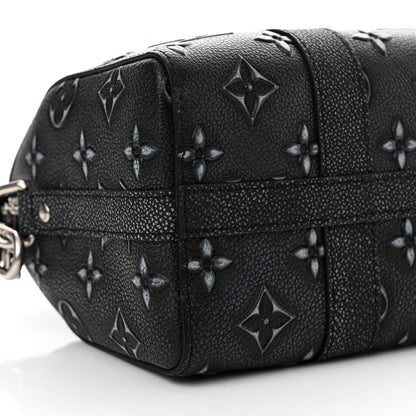 Louis Vuitton Cowhide Faded Monogram City Keepall Charcoal 8 of 9