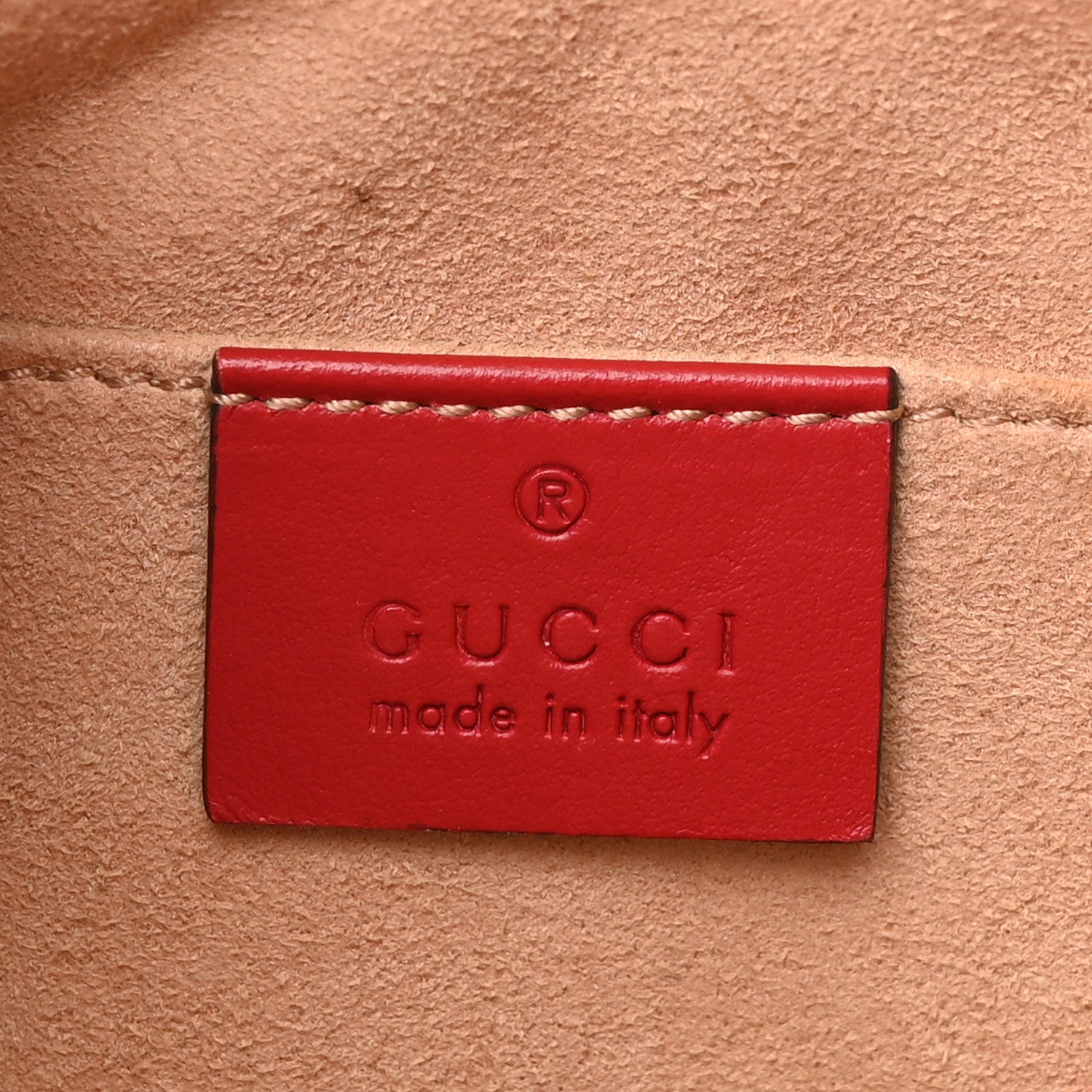 Gucci Calfskin Matelasse Small GG Marmont Chain Shoulder Bag Hibiscus Red 10 of 11