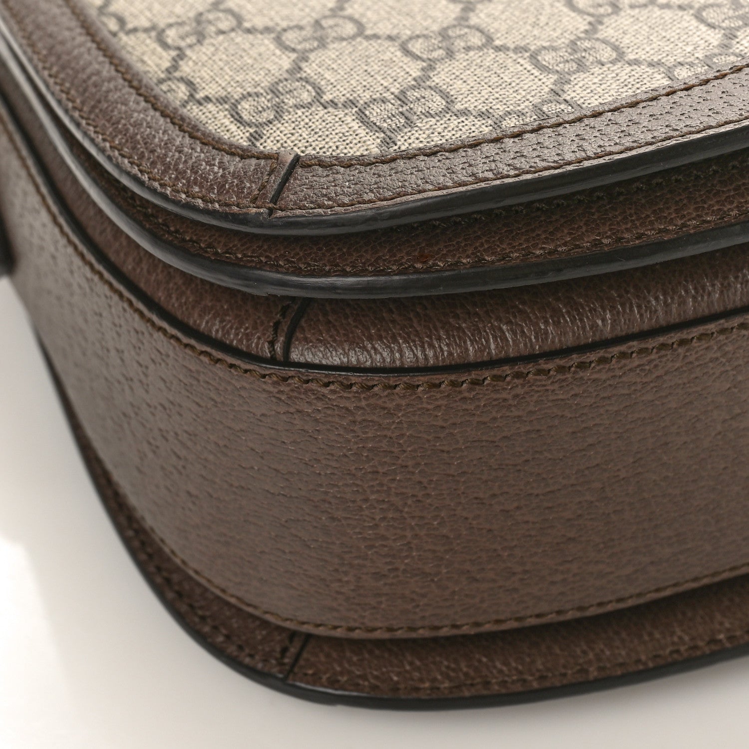 Gucci GG Supreme Monogram Web Small Ophidia Flap Messenger Bag Brown 8 of 13