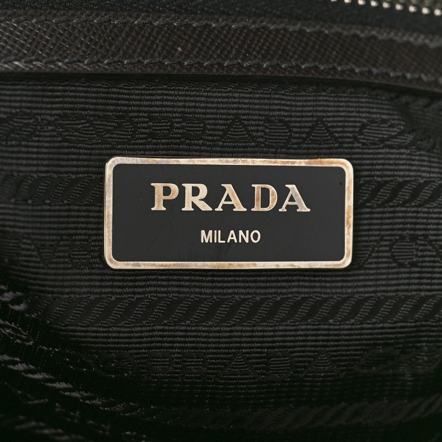 Prada Tessuto Nylon Tote Black Cuoio 6 of 13