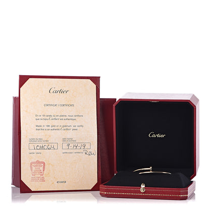 Cartier 18K Yellow Gold Small Juste Un Clou Bracelet 16 5 of 5