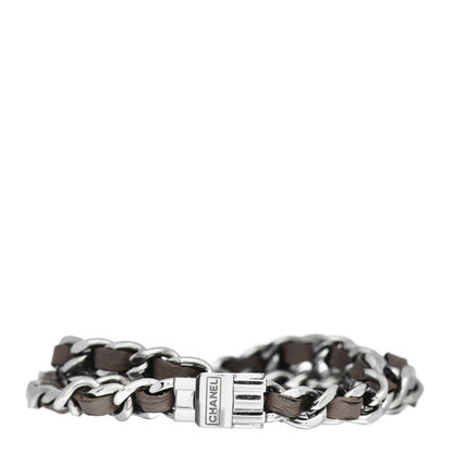 Chanel Stainless Steel Lambskin 16mm Premiere Rock Triple Row Quartz Watch Grey 3 of 4