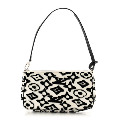 Louis Vuitton X UF Tufted Monogram Pochette Accessories White Black 1 of 12