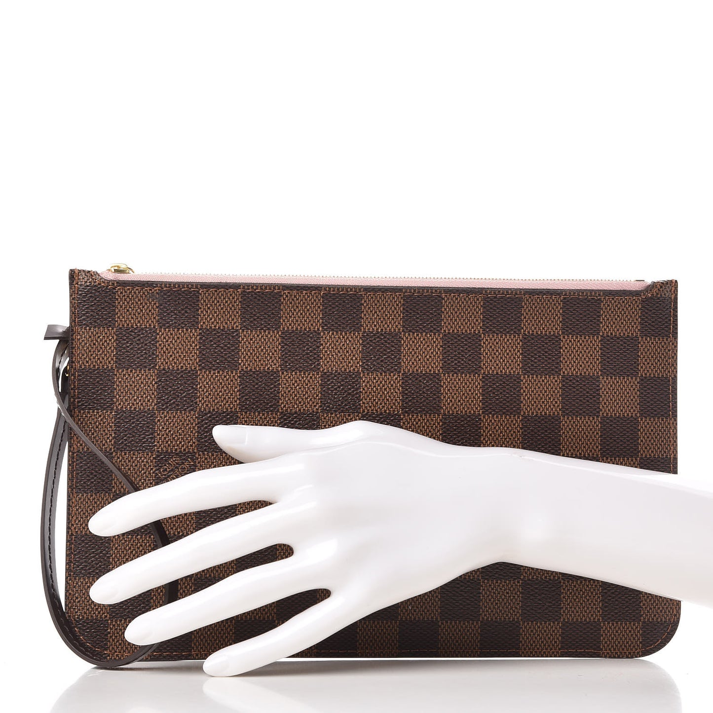 Damier Ebene Neverfull MM GM Pochette Rose Ballerine