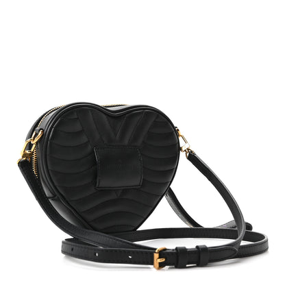 Louis Vuitton Calfskin New Wave Heart Bag Black 3 of 9
