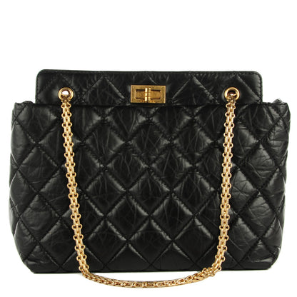 Chanel Aged Calfskin Reissue 2.55 Tote Black 1 of 7