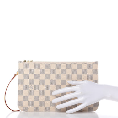Louis Vuitton Damier Azur Neverfull MM GM Pochette 2 of 6