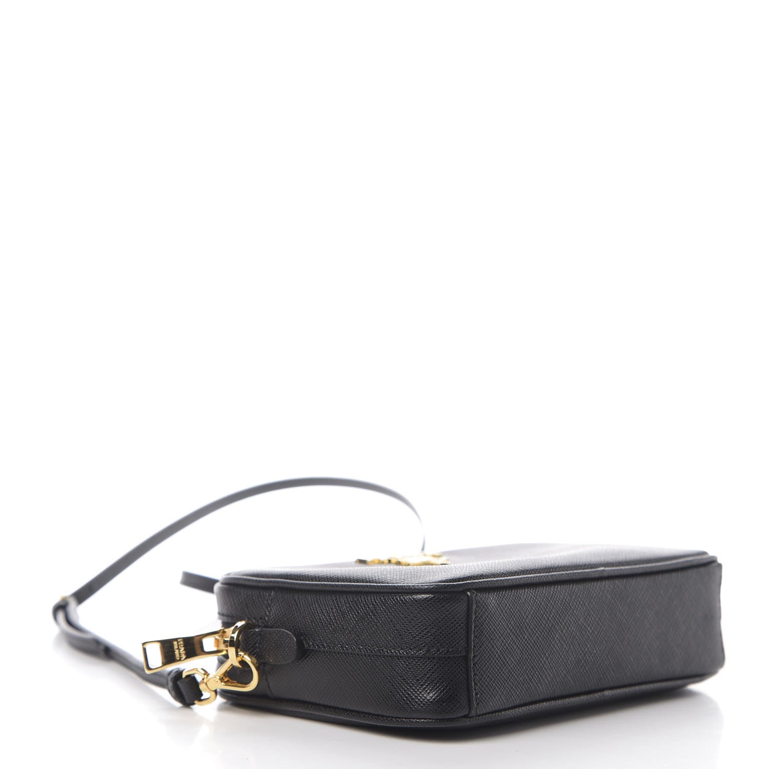 Prada Saffiano Lux Small Camera Crossbody Bag Black 3 of 8