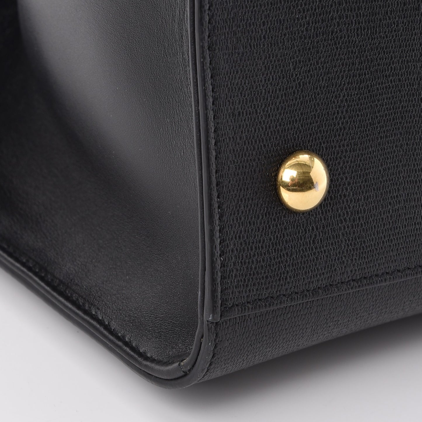 Tweed Calfskin Embossed Classic Small Cabas Y Bag Black