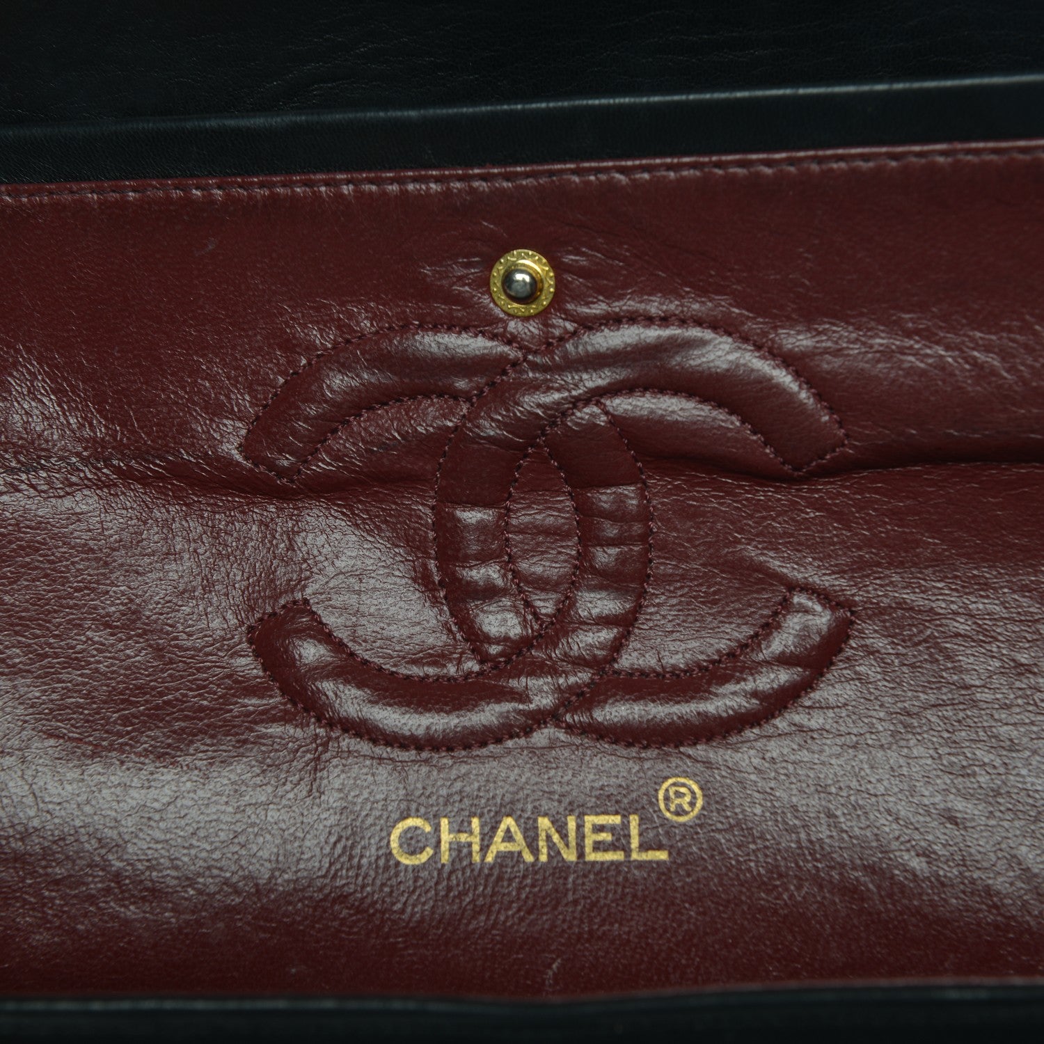 Chanel Lambskin Quilted Medium Double Flap Black 7 of 12