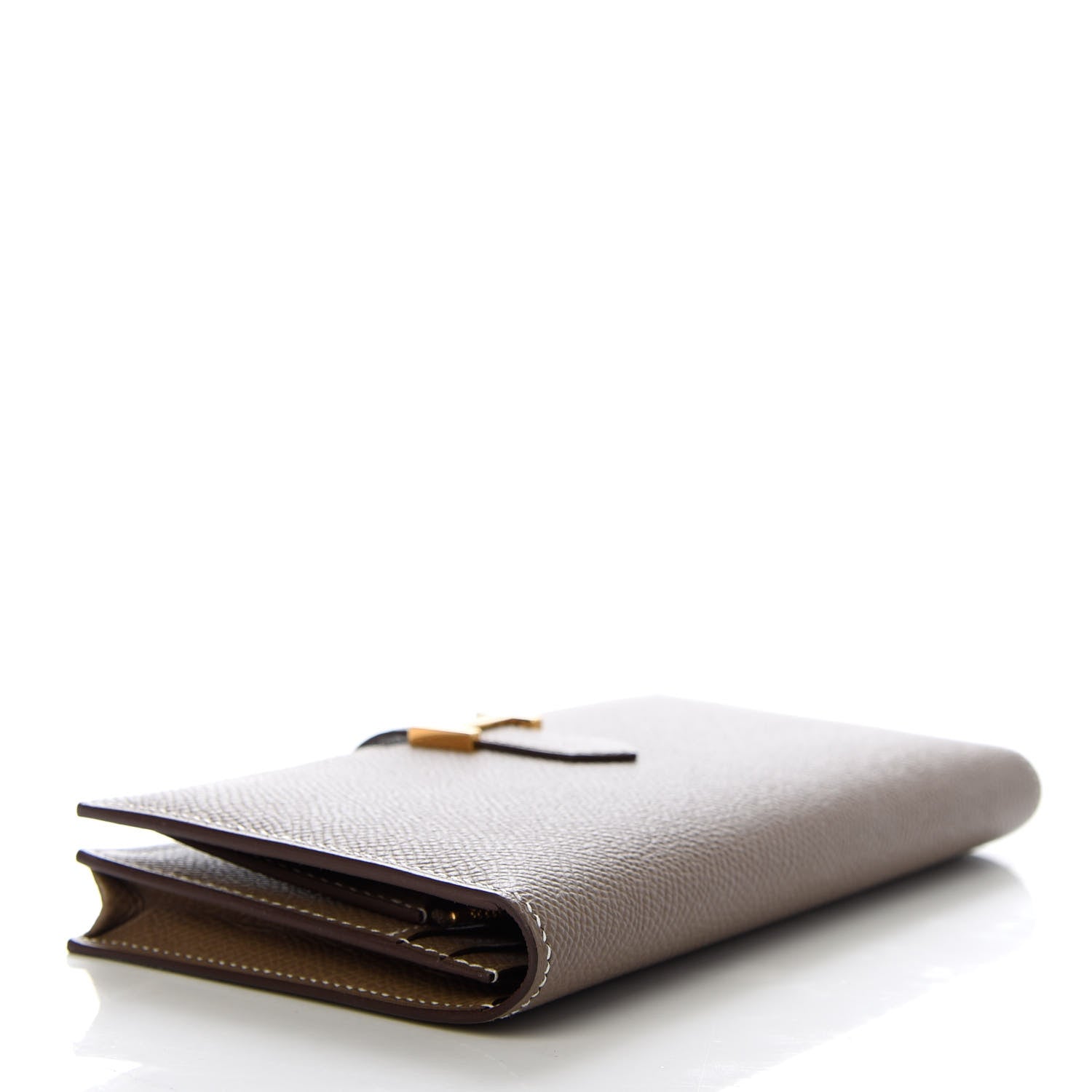 Hermes Epsom Bearn Gusset Wallet Etoupe 4 of 7