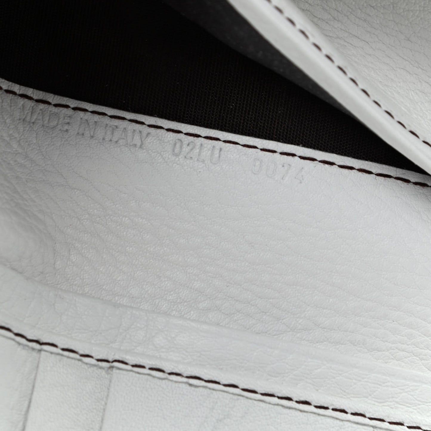 Calfskin Saddle Wallet White