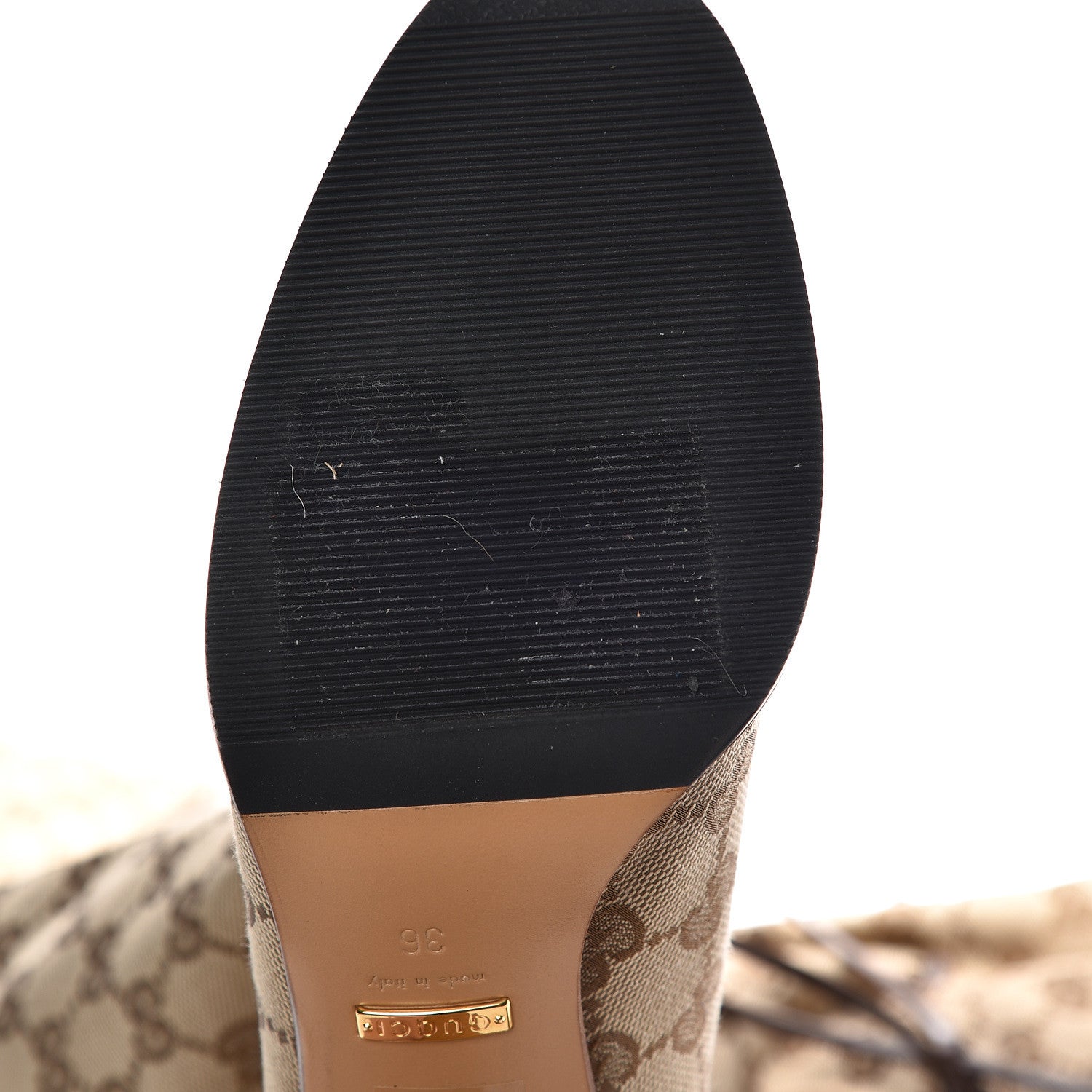 Gucci Monogram Over The Knee Boot 36 7 of 7