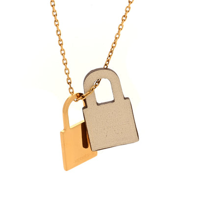Hermes Swift Small O'Kelly Pendant Necklace White 4 of 6
