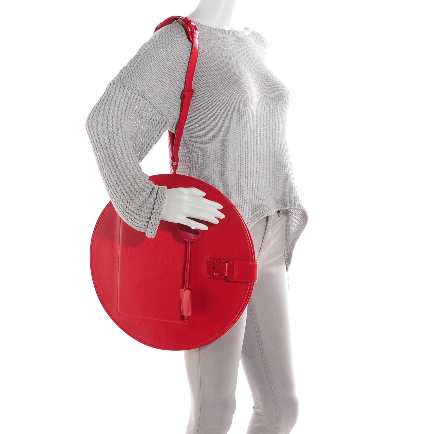 Louis Vuitton Mat Monogram Op Art Roundy Red 2 of 8