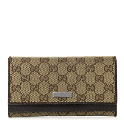 Gucci Monogram Continental Flap Wallet Brown 1 of 8