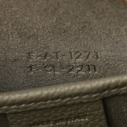 Celine Drummed Calfskin Nano Luggage Army Green 8 of 10