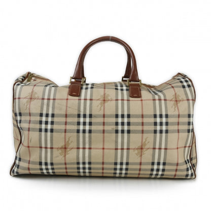 Burberry Haymarket Check Duffle Bag Brown 1 of 11
