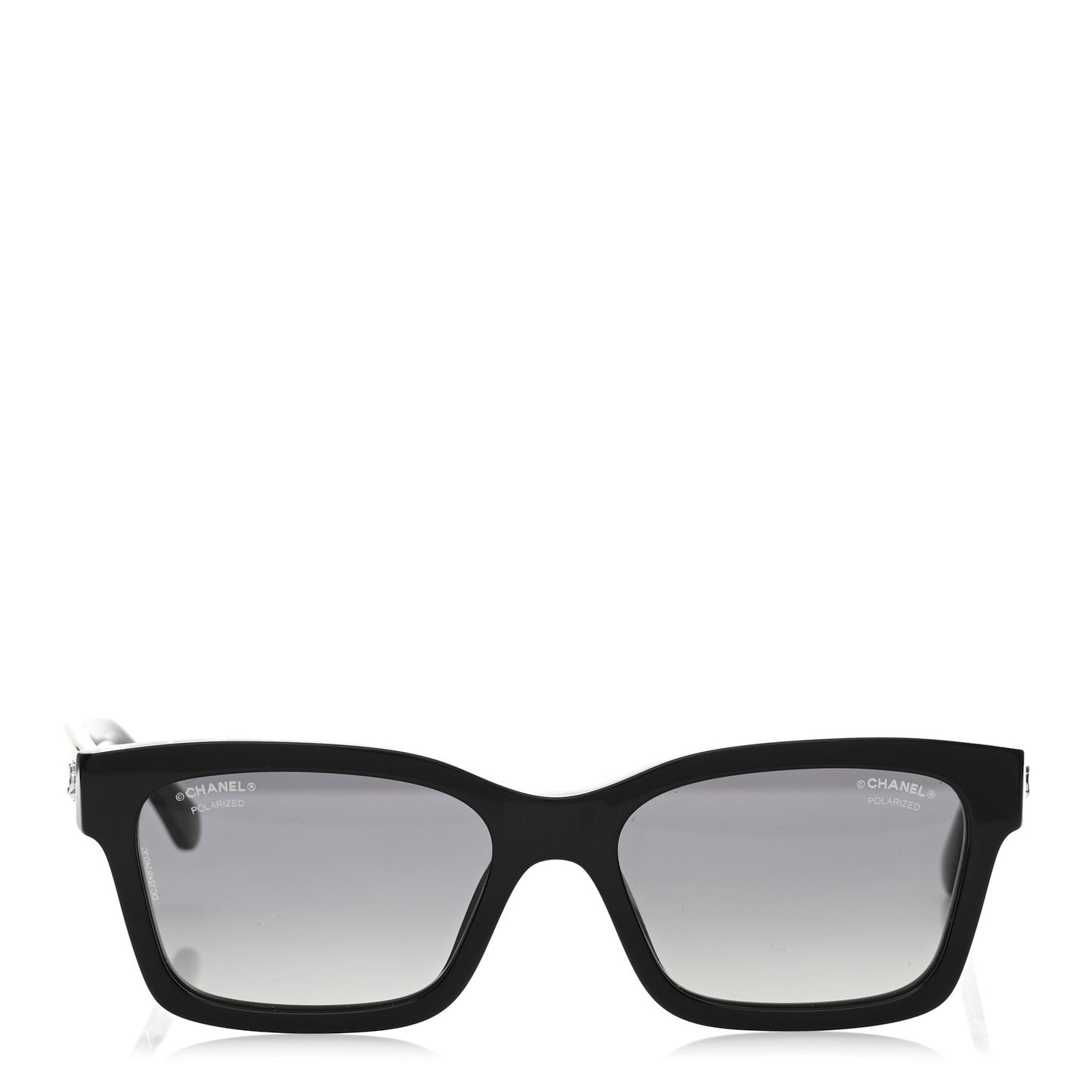 Acetate Polarized Square Sunglasses 5417 Black