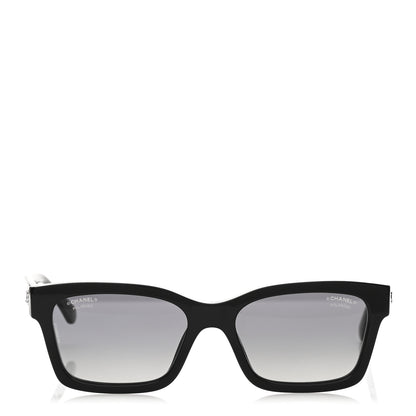 Chanel Acetate Polarized Square Sunglasses 5417 Black 2 of 8