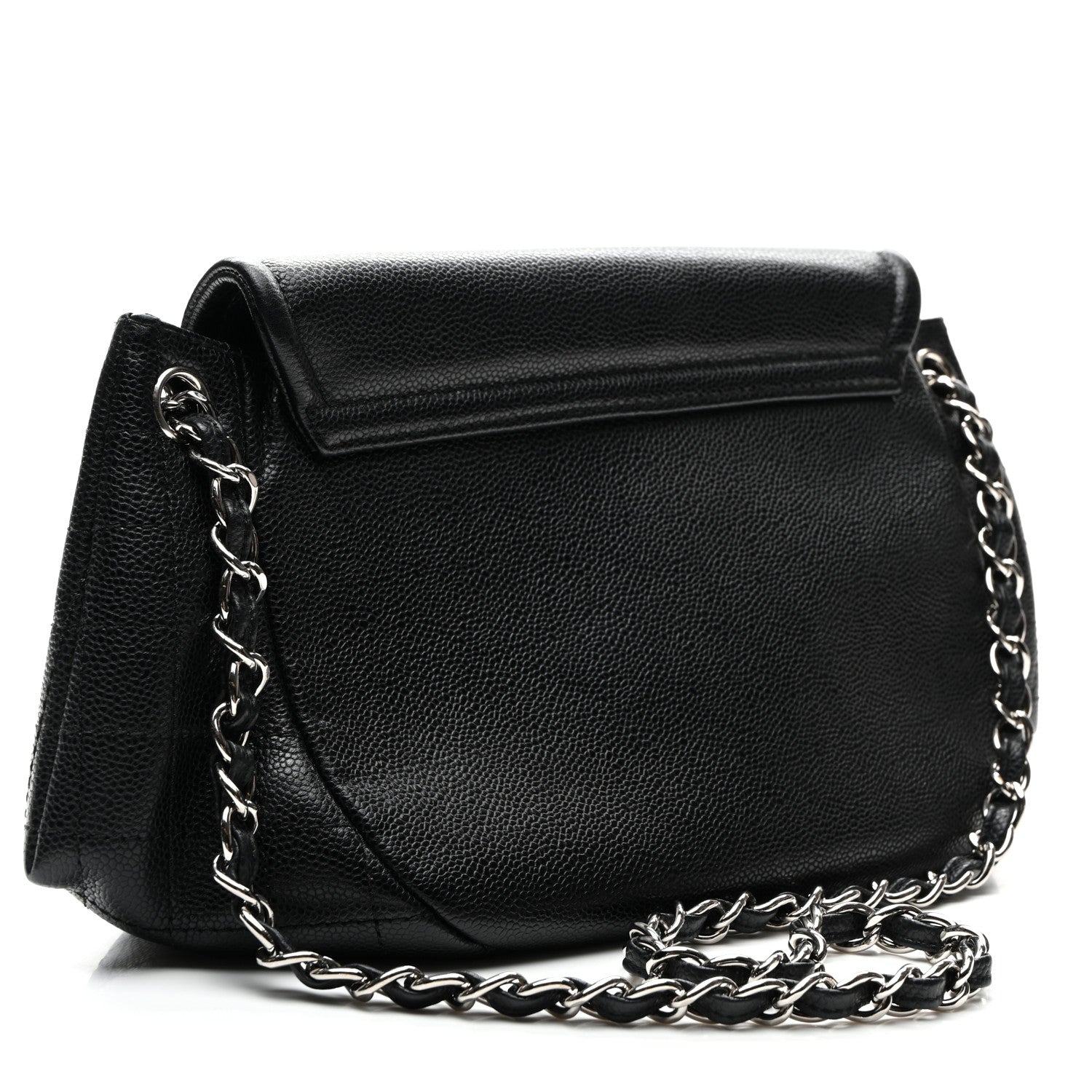 Chanel Caviar Half Moon Large Flap Black 3 of 10