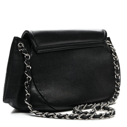 Chanel Caviar Half Moon Large Flap Black 3 of 10
