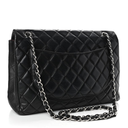 Chanel Lambskin Quilted Maxi Single Flap Black 2 of 4