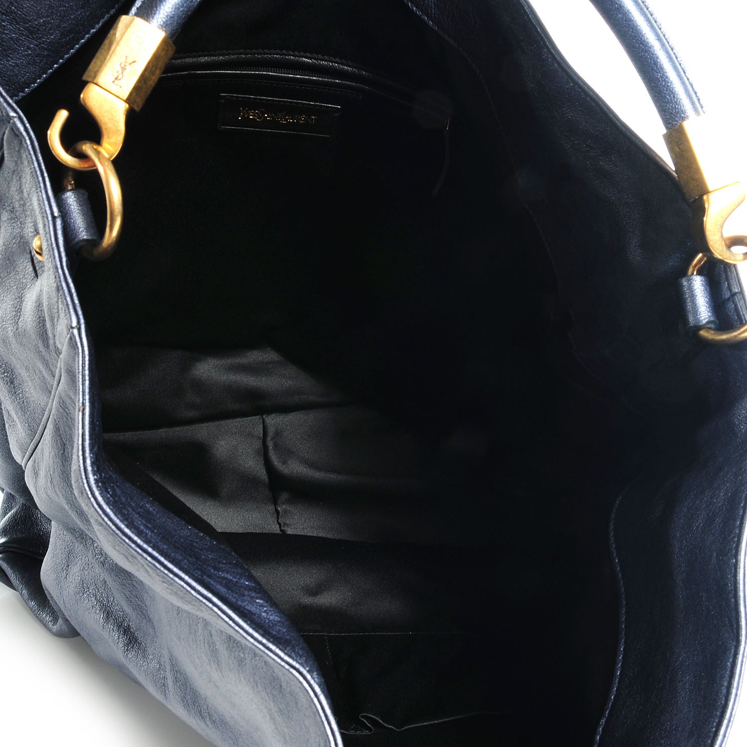 Saint Laurent Leather Large Roady Navy 5 of 10