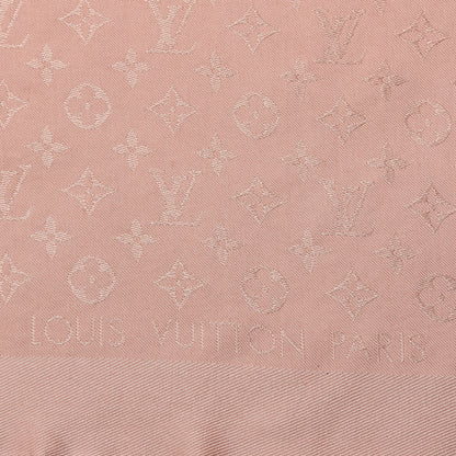 Louis Vuitton Silk Wool Monogram Shawl Natural 5 of 11