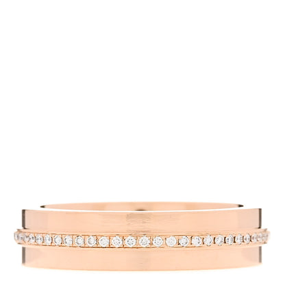 Tiffany 18K Rose Gold Diamond Narrow T Two Ring 49 5 3 of 5
