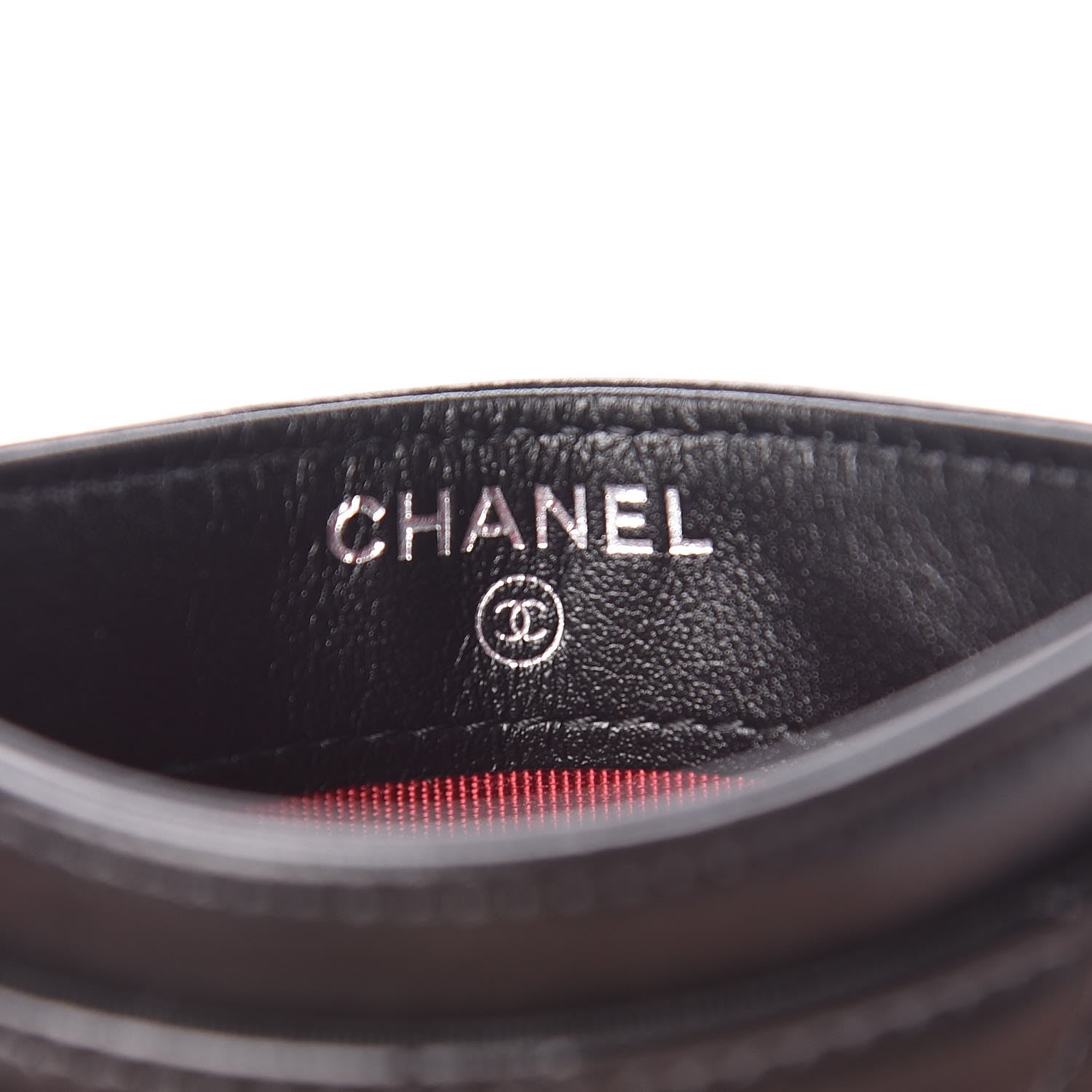 Chanel Aged Calfskin Quilted Gabrielle Card Holder Black 6 of 9