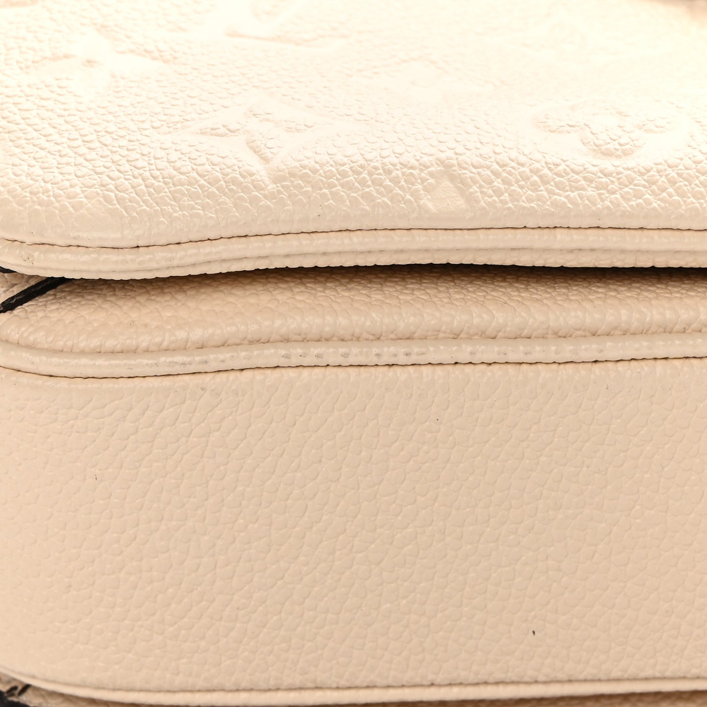 Empreinte Braided Pochette Metis Creme Beige Caramel