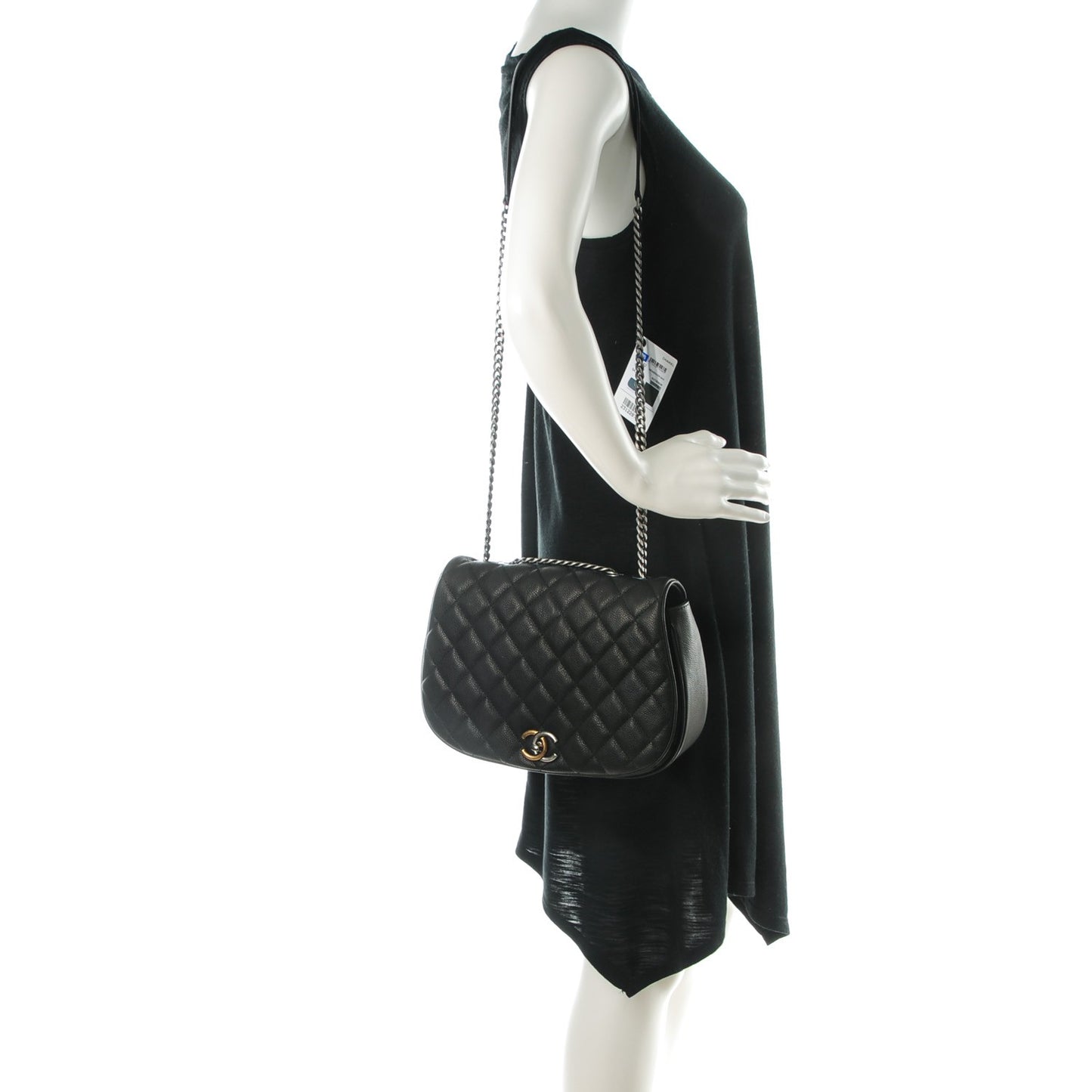 Caviar Casual Pocket Messenger Flap Black