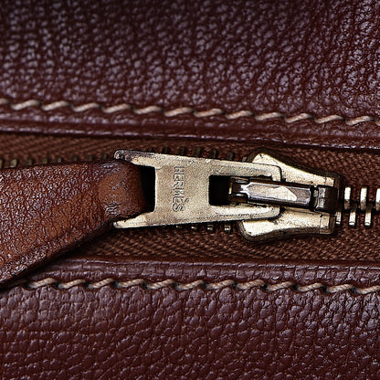 Hermes Toile Barenia Birkin 40 Fauve 15 of 37