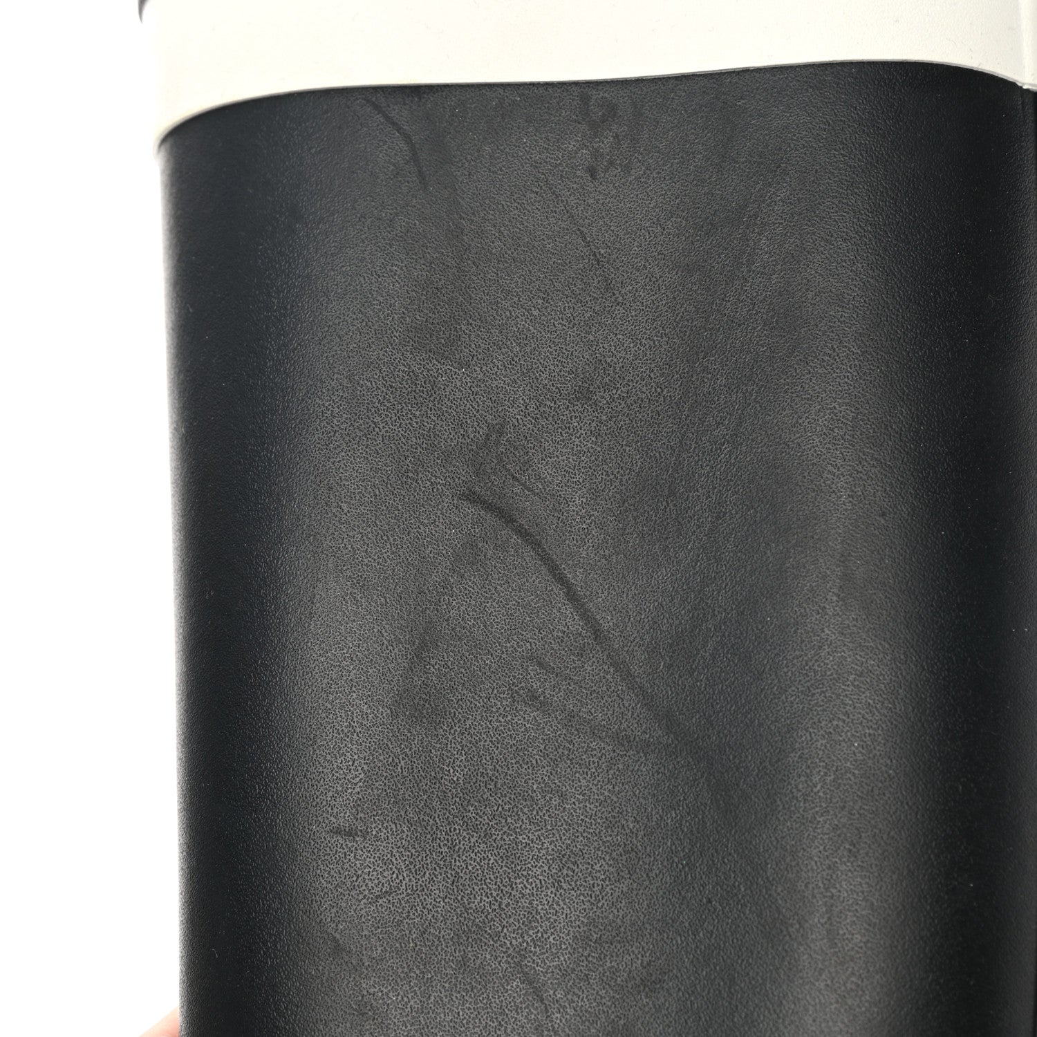 Chanel Rubber Logo Rain Boots 40 Black White 10 of 13