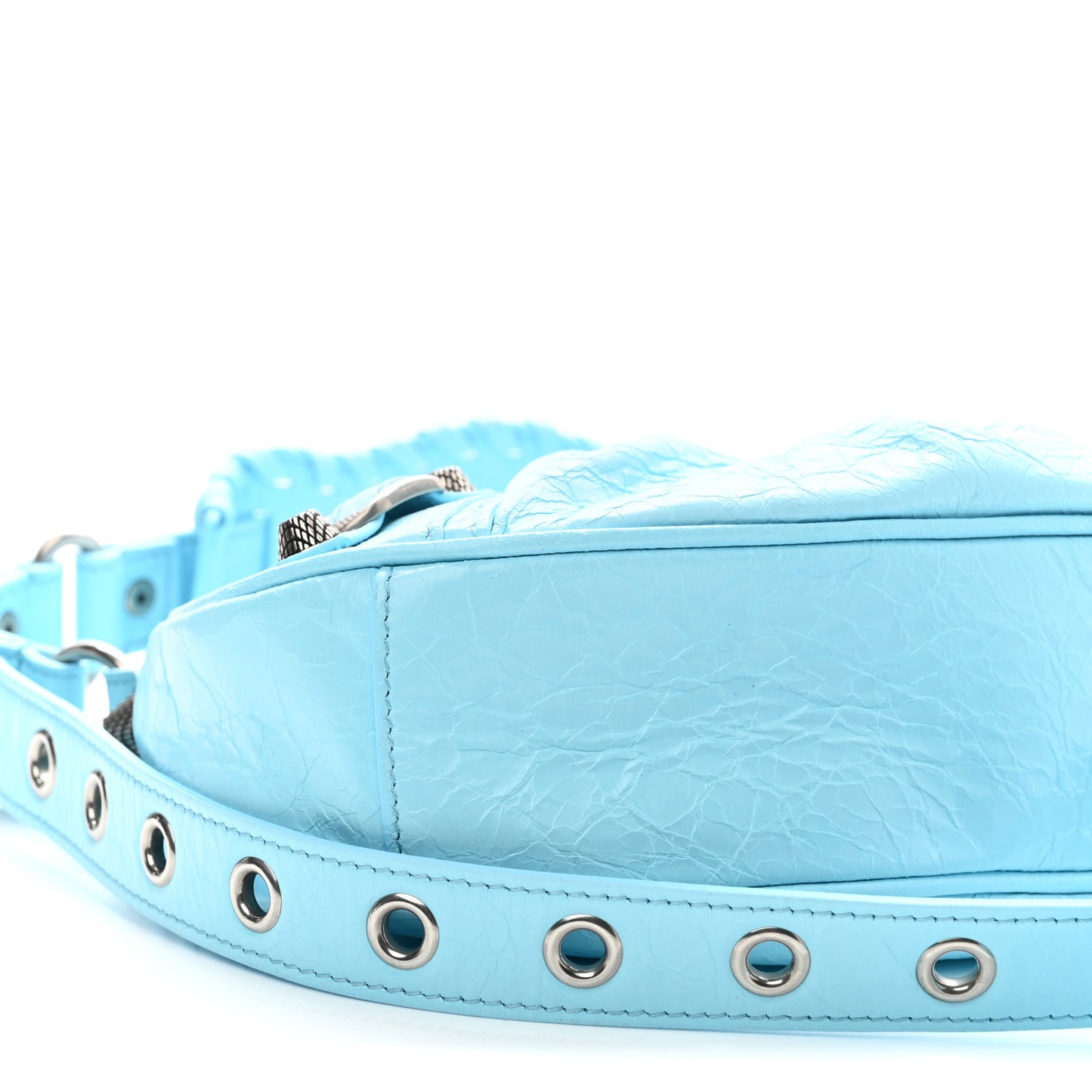 Agneau Arena Le Cagole Shoulder Bag XS Blue