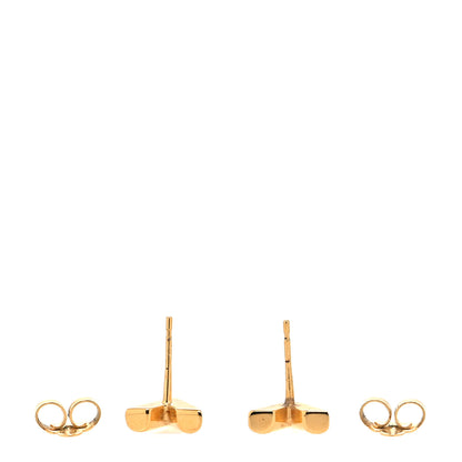 Louis Vuitton Brass Essential V Stud Earrings Gold 3 of 4