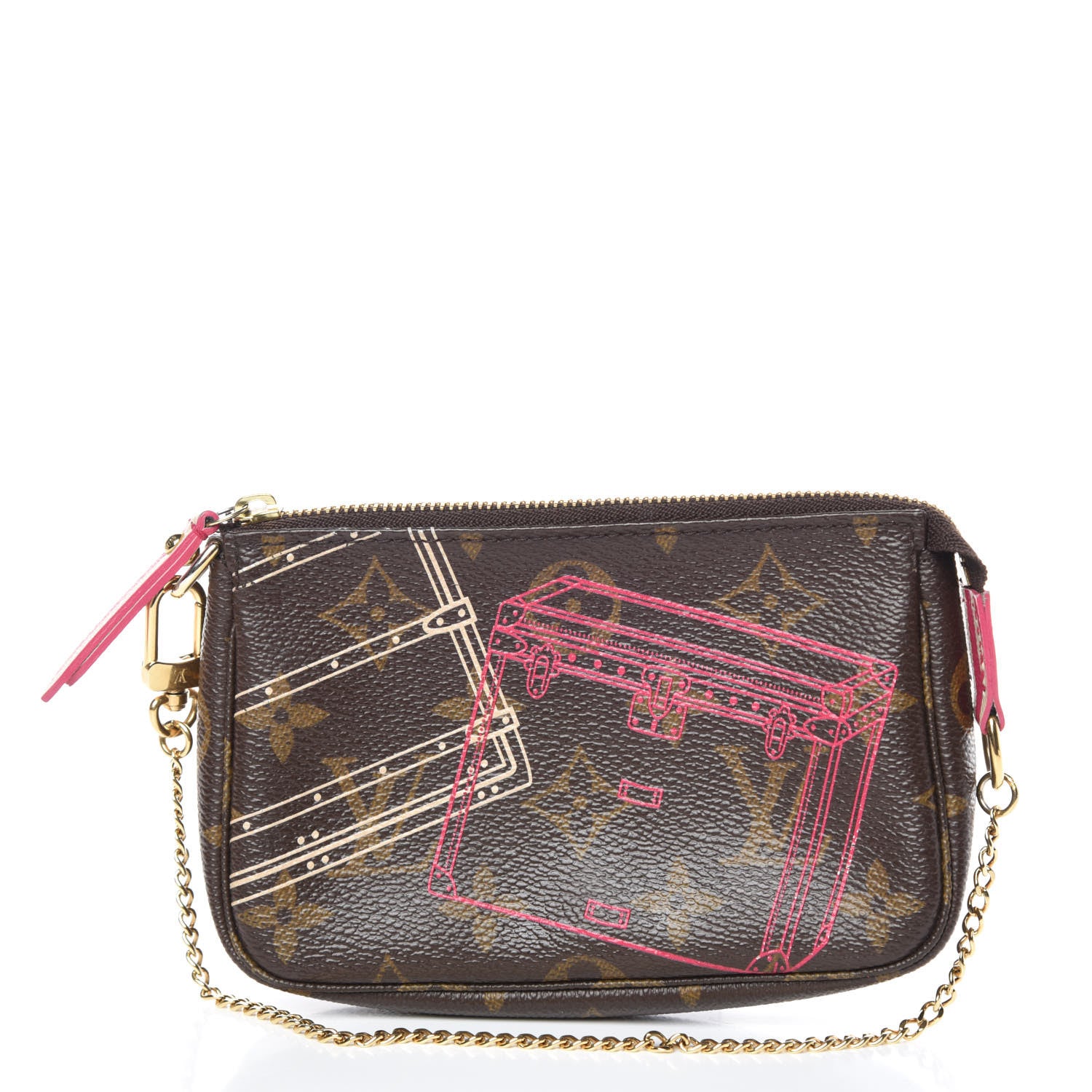 Louis Vuitton Monogram 2014 Christmas Animation Mini Pochette Accessories 1 of 10