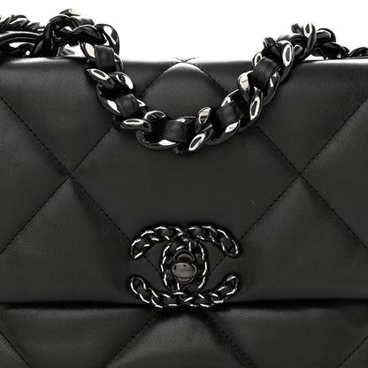 Chanel Lambskin Quilted Medium Chanel 19 Flap So Black 8 of 11