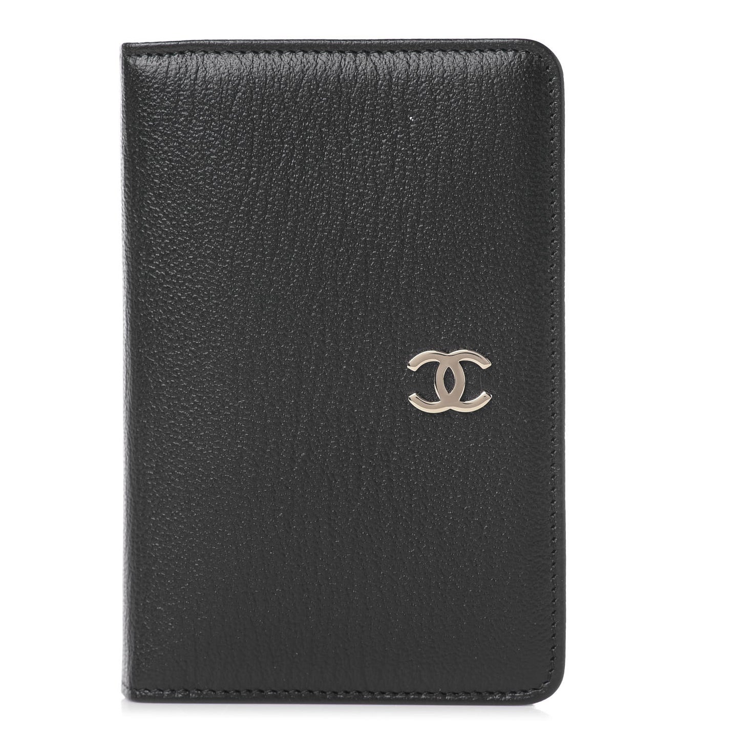 Goatskin Small Pocket Agenda Cover Black