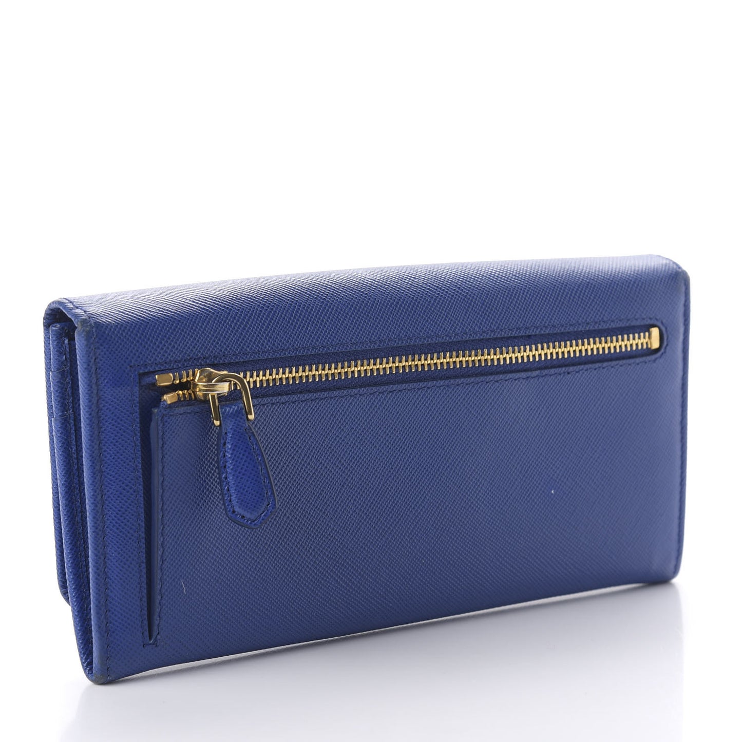 Saffiano Fiocco Bow Continental Wallet Royal