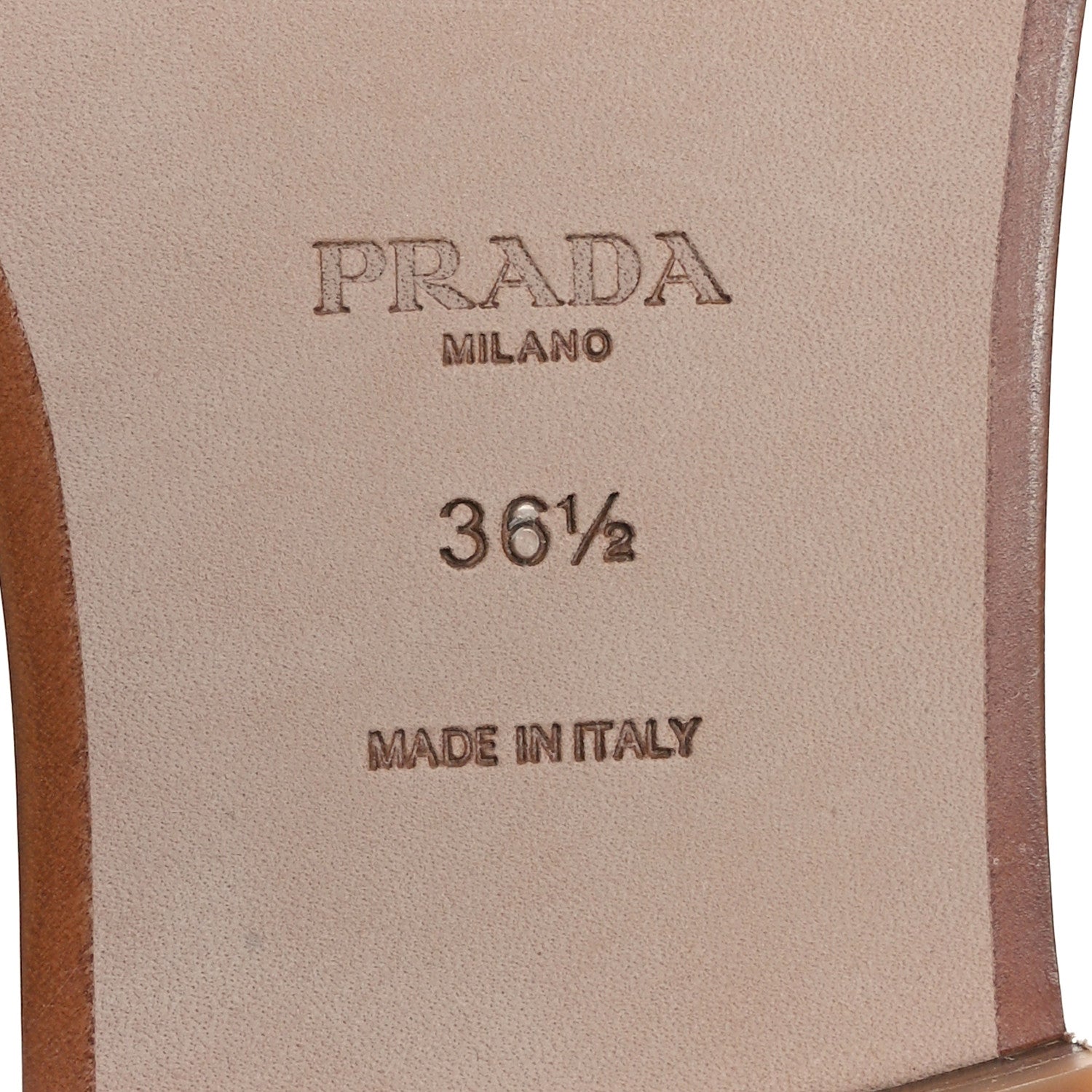 Prada Raffia Metal Triangle Logo 10mm Slide Sandals 36.5 Naturale 7 of 7