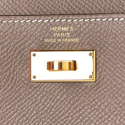Hermes Epsom Kelly Pocket Compact Wallet Etoupe 6 of 9