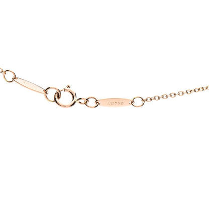 Tiffany 18K Rose Gold Diamond .03ct Elsa Peretti Diamonds by the Yard Pendant Necklace 6 of 7