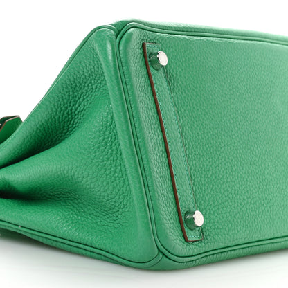 Hermes Taurillon Clemence Birkin 30 Menthe 9 of 10