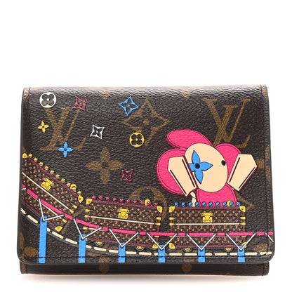Louis Vuitton Monogram 2020 Christmas Animation Roller Coaster Victorine Wallet Pivoine 1 of 7