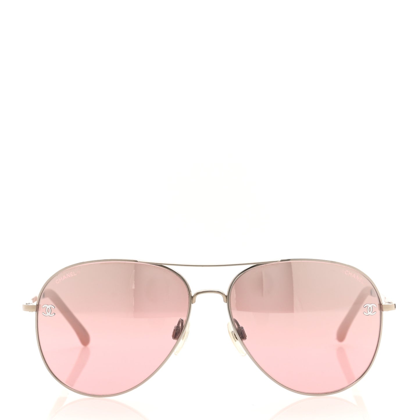 Metal Aviator CC Sunglasses 4189-T-Q Pink