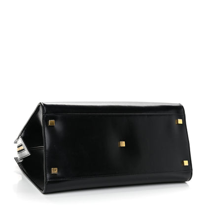 Saint Laurent Shiny Calfskin Medium Uptown Tote Black 3 of 12