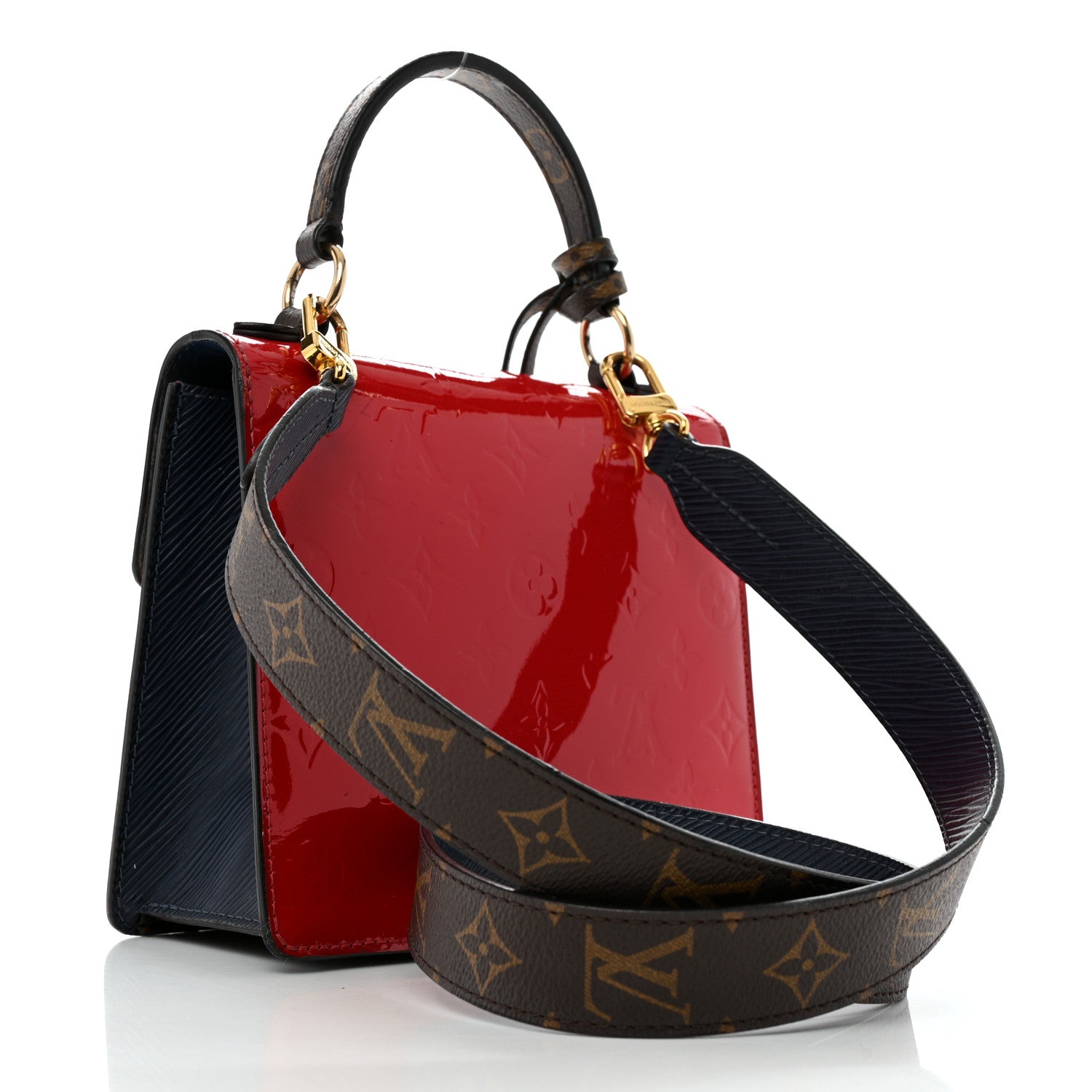 Louis Vuitton Vernis Epi Monogram Spring Street Scarlet 3 of 14